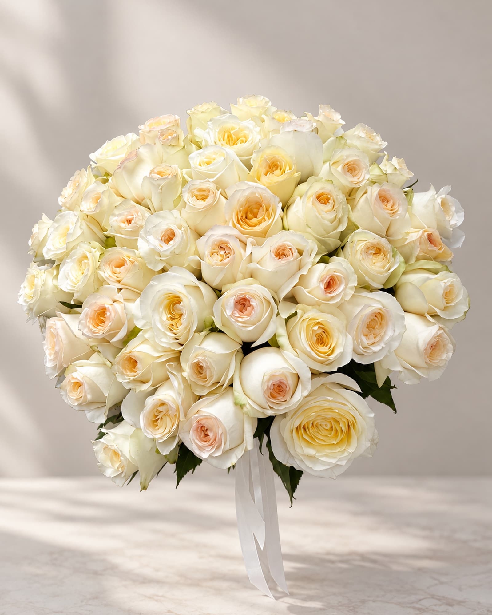 Rose Candlelight, cream — monobuket
